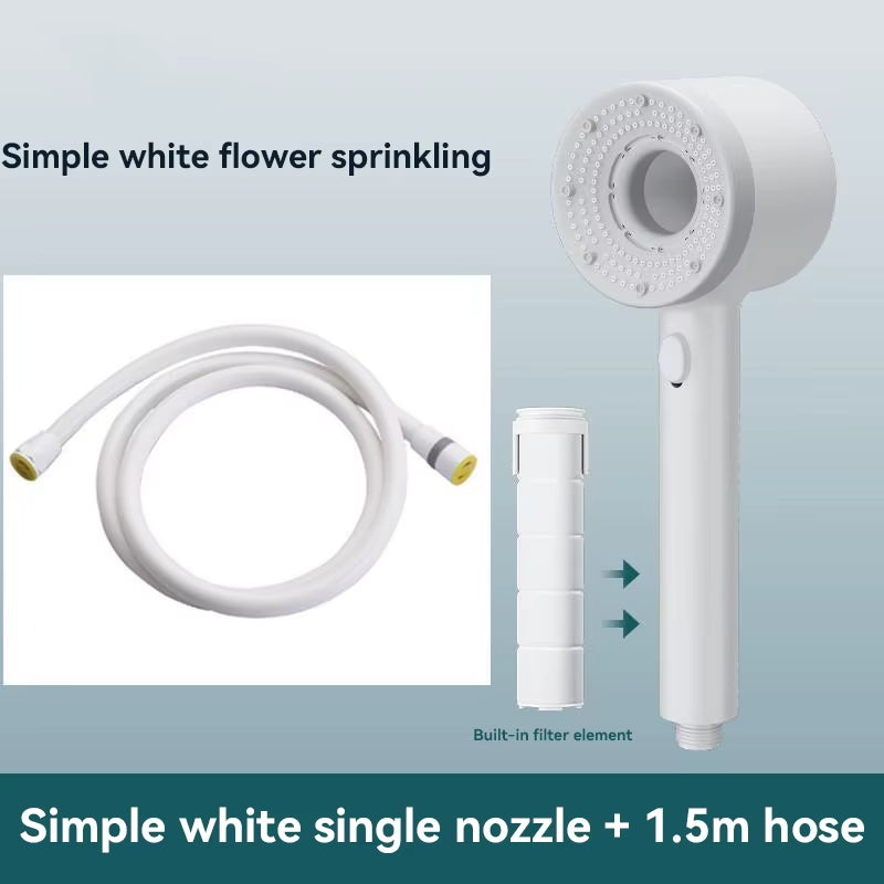 Upgrade 5 Modes Shower Head High Pressure Showerhead Portable Filter Rainfall Faucet Tap Bathroom Bath Home Bathroom Accessories